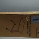 Vaunn Medical Pneumatic Adjustable Overbed Bedside Table With Wheels (Hospital and Home Use) (Walnut Brown)