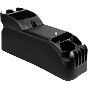 Moblorg Center Console for Minivans, SUVs, Middle Van Console, Extra Cup Holders, Large Storage, 27"L x 11.5"W x 8.5"H,Made in USA (Black)