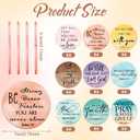 GlikCeil 36 Pcs Mother's Day Christian Gift Bulk Christian Compact Mirror for Women Inspirational Bible Verse Pocket Mirrors Mini Purse Makeup Mirror Religious Church Gift for Women Mom Church VBS