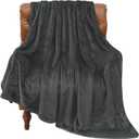 BEDELITE Fleece Blanket Charcoal Grey Throw Blankets for Couch & Bed, Luxury Plush Cozy Fuzzy 60x80 inches, Super Soft Warm Lightweight Throw for Travel Camping