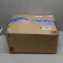 KKTONER PU Leather Modern Rolling Stool with Low Back Height Adjustable Work Salon Drafting Swivel Task Chair with Footrest (White)