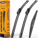 AUTOBOO 26"+16" Windshield Wipers with 12" Rear Wiper Blade Sets Replacement for Subaru Crosstrek Impreza 2018 2019 2020 2021 2022 2023-Original Factory Quality (Pack of 3)