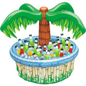 JOYIN 28 Inflatable Palm Tree Cooler, Luau Hawaiian Tropical Beach Themed Party Decorations, Blow Up Palm Trees Cooler Outdoor Party Supplies, Kids Adults Birthday Party Dcor