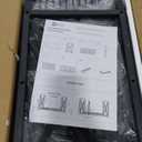 Homeiju Entryway Bench,3 Tier Shoe Bench with Padded Seat & Metal Frame,35.4Shoe Storage Bench Shoe Organizer for Entryway Foyer Hallway Bedroom Bathroom,Black