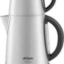 Arzum Tea Tock Electric Turkish Tea Maker, Stainless Steel, 120V