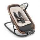 Gromast 2-in-1 Baby Bouncer Seat for Infants, Portable Baby Rocker with 3 Adjustable Backrest Positions & Travel Bag - Dark Gray