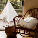 CroBlissful Tufting Easter Pillow Covers 18" x 18" Set of 2 Bunny Pillow Covers 3D Tufted Bunny Rabbit Throw Pillowcase Easter Decorative for Bedroom Sofa Home Decor(Beige,Linen)