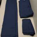 Amazon Basics Lightweight Super Soft Easy Care Microfiber 4 Piece Bed Sheet Set with 14-Inch Deep Pockets, Full, Navy Blue, Solid