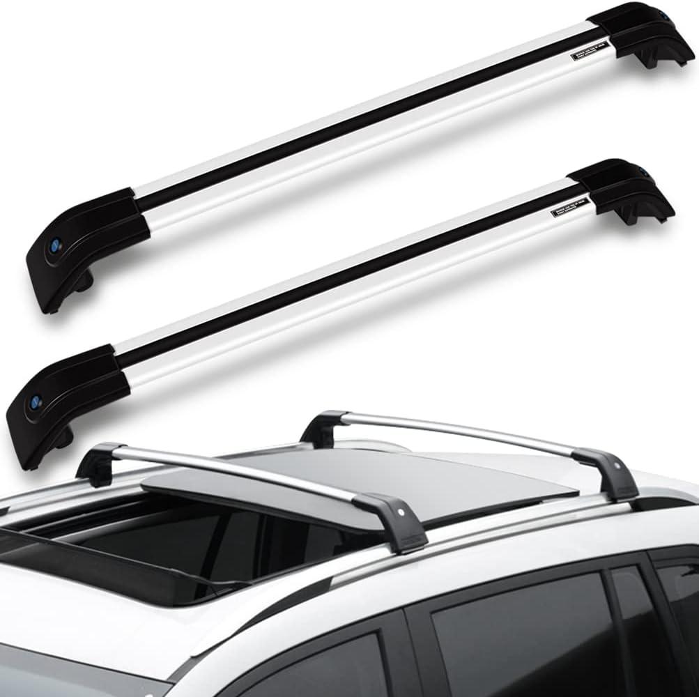 ECCPP Roof Rack Cross Bars Luggage Cargo Carrier Rails Fit for Volkswagen Atlas 2018-2019,Aluminum