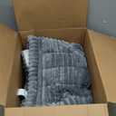 hyha Couch Covers for Dogs Washable, Non Slip Plush Dog Sofa Protectors, Fuzzy Pet Couch Covers for 3 Cushion Sofa Pet Friendly (Grey, 27.6" x 88")