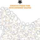 2 x Butterfly Wooden Jigsaw Puzzle 127 Pieces, 17.5"x12.3" with Unique Shapes for Adults by WoodGalaxy