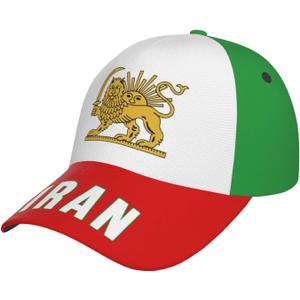 Iran 1964-1980. Old Lion and Sun Flag (3) 3D Print Baseball Caps Unisex Hat Patriotic Cap