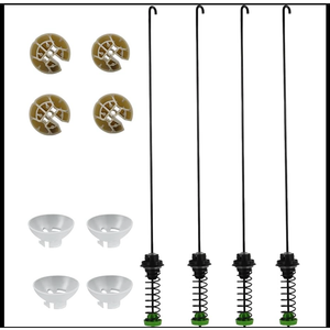 Upgraded W11228718 Washer Suspension Rod Kit Replacement Compatible with whirlpool maytag kenmore Washing Machine WTW5000DW2,WTW5000DW0, MVWC565FW0,11022352510, 23 Inch