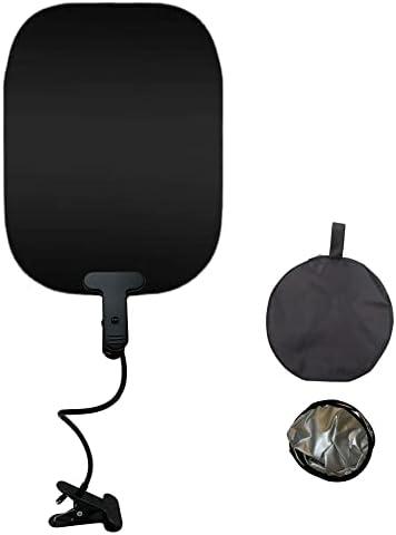 Laptop Sun Shade for Working Outside Adjustable Laptop Sun Shade with Flexible Clip Stand and Portable Bag