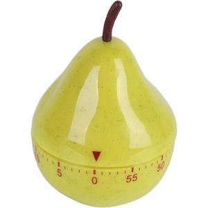 Cartoon Timer, Pear Shaped Kitchen Timer, Mini Cute 60mins Mechanical Manual Kitchen Timer Cooking Timer, Countdown Timer Mini Size Manual Timer Cartoon Fruit Timers Kitchen Cooking Timer