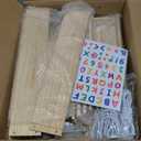 Stuffed Animal Storage,Stuff Animal Organizer Display Wood Zoo Animals Toy Holder with Length Adjustable,360 Swivel Wheels Simple Installation for Nursery Play Room Bedroom