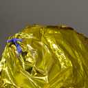 Gold Happy Birthday Balloons Banner 16 Inch Mylar Foil Letters, Inflatable Party Decor and Birthday Decorations for Women, Men, Boys & Girls Kids and Adults, Reusable, Party Supplies