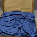 Amazon Basics Lightweight Ultra-Soft Breathable Brushed Microfiber 3-Piece Bed Sheet Set with 14-Inch Deep Pockets, Wrinkle Resistant, Twin XL, Dutch Blue, Solid