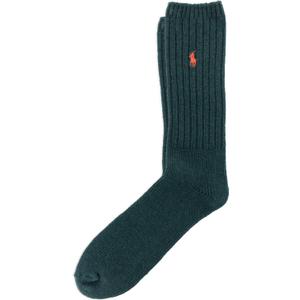 Polo Ralph Lauren Men's Casual Wool Ribbed Boot Crew Socks - 1 Pair Pack - Doer Lambswool