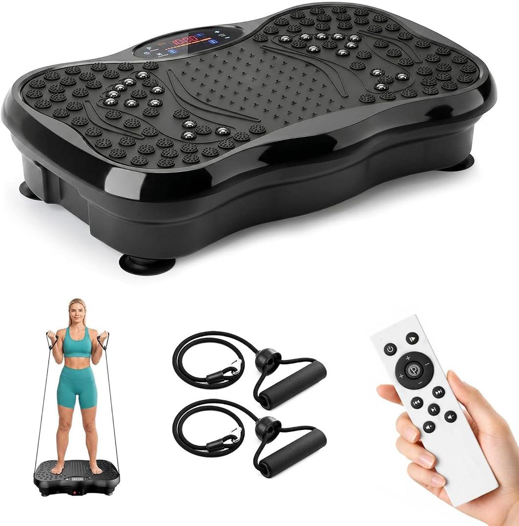 ZTT Vibration Plate Exercise Machine for Lymphatic Drainage, 450lbs