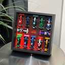 iLuane Display Wallboard for Race Cars 66796, Holds 12 Cars on One Frame, Adult Collectibles Wall Mount, Home or Office Dcor, Style B (No Car Included)