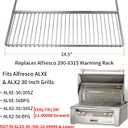 290-0315 Warming Rack for Alfresco ALXE LX2 30 Inch Grill Replacement Parts for Alfresco 30 Inch ALXE ALX2 304 Stainless Steel Grill Top Rack