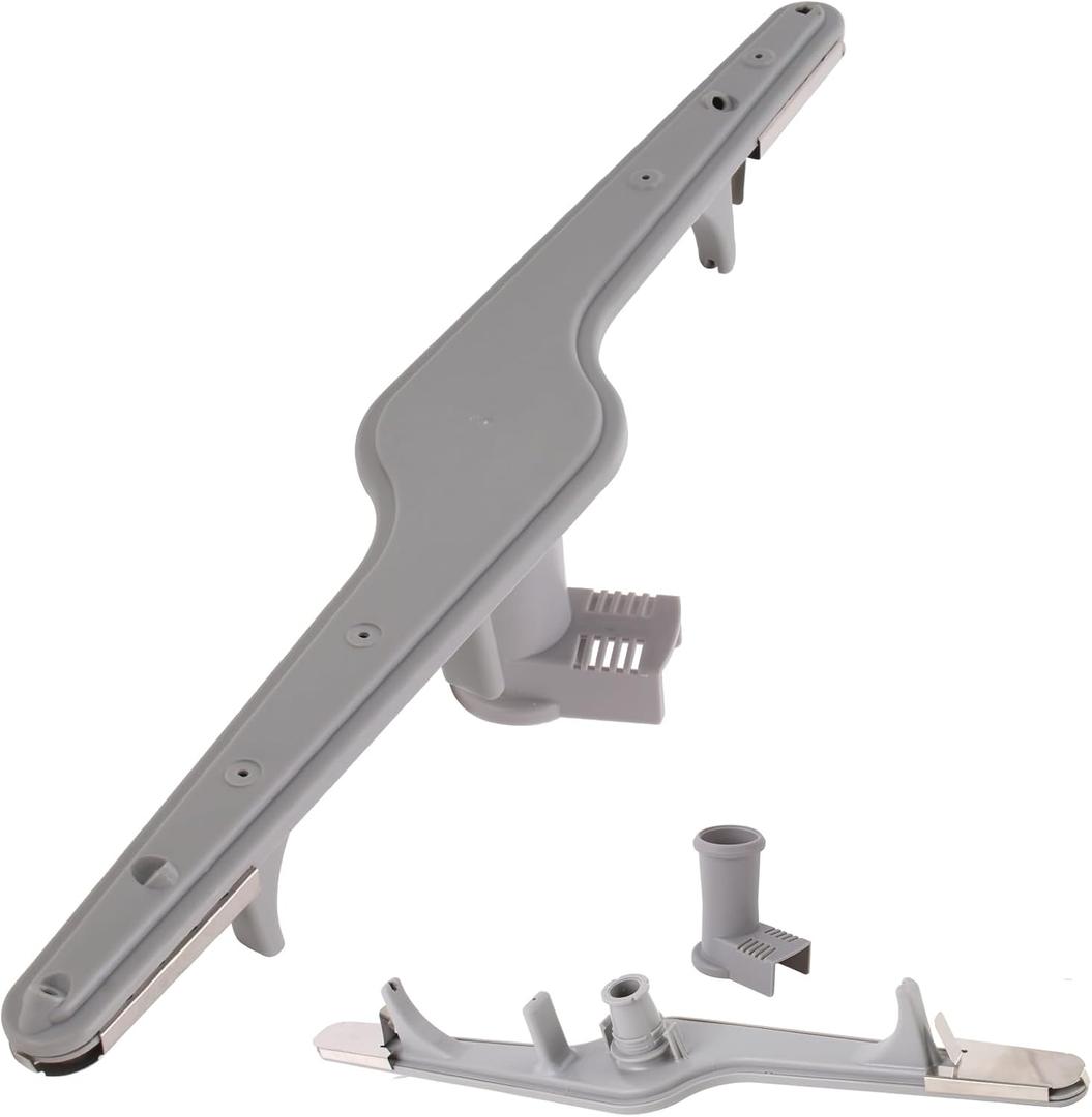 154568002 Dishwasher Lower Wash Arm and 5304518968 Dishwasher Lower Spray Arm Support for Frigidaire Electrolux Dishwasher 1545680 5304517203 154568001 154414101 154568002 154250901 PS12585623 (Grey)