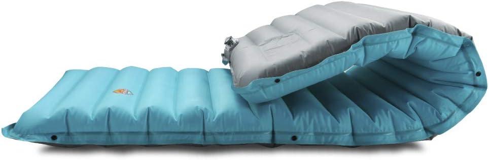 ZOOOBELIVES Extra Thickness Inflatable Sleeping Pad with Built-in Pump, Most Comfortable Camping Mattress for Backpacking, Car Traveling and Hiking, Compact and Lightweight - Airlive2000 (Fantasy Blue)