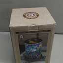 VP Home Wall Plug-in Wax Warmer for Scented Wax Mosaic Glass Ocean Blue Electric Home Fragrance Warmer for Essential Oils Candle Wax Melts and Tarts Scent Warmer Night Light