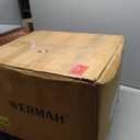 WERMAH Hose Reel Cart with Hose Guide, 4 Wheels Hose Cart, Holds 300ft 5/8"