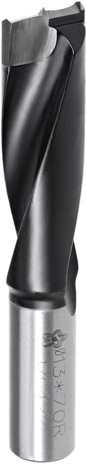 uxcell Brad Point Drill Bits for Wood 13mm x 70mm Forward Turning HSS for Woodworking Carpentry Drilling Tool