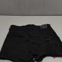 Womens Ripped Denim Shorts Mid Waist Sexy Short Cutoff Distressed, Small