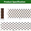 2 PCS Expandable Garden Trellis, 37" x 90" Trellis for Climbing Plants Outdoor, Wooden Lattice Fence Wall Panel Lattice Panels for Outside, for Climbing Plants Vine Ivy Rose Cucumbers Clematis（2PC）