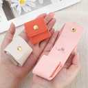 Xthrotsenk 3 PCS Mini Travel Jewelry Bag Travel Jewelry Pouch Mini Bags Multicolor Foldable Travel-Case Multifunctional Organizer with Buckle for Necklaces, Bracelets, Earrings, Rings, Brooches