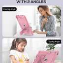 Cantis Case for iPad Air 11-inch (M4) 2026/ (M3) 2025/ (M2) 2024, iPad Air 5th/4th Generation (2022/2020) 10.9 Inch, Heavy Duty Shockproof Rugged Protective for i Pad Air 11'', Rose Gold