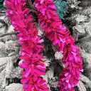 YYCRAFT Vinyl Twist Garland Tinsel Garland Christmas Decoration,2.5 Inch (6 Yards, Hot Pink)
