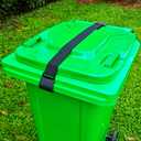 Metal Double Claw Trash Can Locks Strap For Animals,Universal Trash Can Lid Lock 1PC,Adjustable Garbage Can Lid Locks Security Strap,Trash Can Bungee Cord Belt Rope For Outside Raccoon,Trash Bin Lock