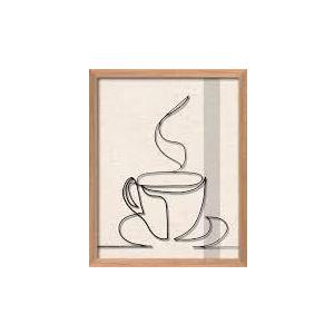 Coffee Wire Linen Wall Art
