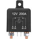 Weasch 12V 200A 4 Pin SPST Continuous Duty Car Battery Control Relay
