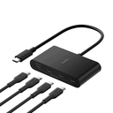 Belkin Connect 4 Port USB C Hub  Multiport Adapter Dongle with 4 USB C 3.2 Gen 2 Ports  High Speed 10G Data Transfer for Laptop, MacBook, iPad, PC, and More  100W PD