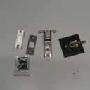 Pocket Door Hardware, Black Contemporary Privacy Square Pocket Door Lock, Pocket Door Latch, Matte Black Contemporary Pocket Door Privacy Lock, Sliding Door Lock, 1 Pack