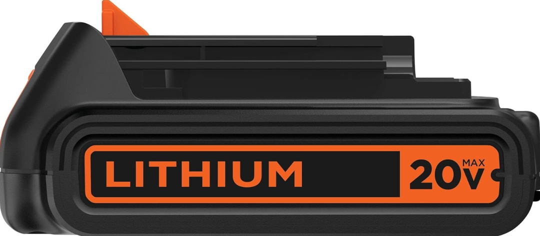 BLACK+DECKER 20V MAX Battery, 1.5Ah Lithium Ion Battery, Extended Runtime, Compatible with Tools, Outdoor Equipment and 20V Vacuums (LBXR20)