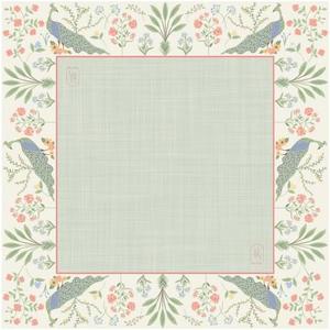 Hutch & Nook Mahjong Mat | 33" Non-Slip Card Table Cover | Decorative Game Mat for Mahjong Set, Dominoes, Poker & More (Peacock Garden), Large