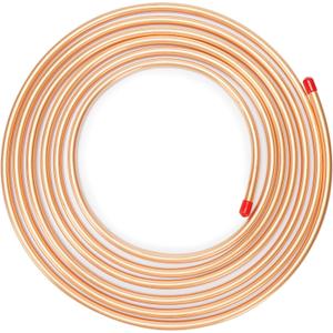 1/2" OD x 5 Ft C12200 ASTM B280 Copper Pipe, T2 Pure Copper Tube, Refrigeration ACR Tubing, HVAC, DIY