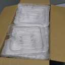 14 Pcs Notched Polycarbonate Universal Handled Food Pan Cover 1/6 Size Clear Restaurant Commercial Hotel Pan Lid for Fruits, Vegetables, Beans, Corns