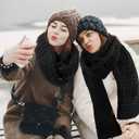 REDESS Women's Long Knit Scarf Winter Warm Big Wrap Thick Winter Cashmere Wool Large Chunky Scarf or Women