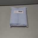 Set of 2 Fringe Throw Pillow Covers with Tassel Trim for Farmhouse Living Room,Soft Cotton & Cozy Linen, Boho Sytle Decorative Home (Baby Blue, 20x20 Inch)