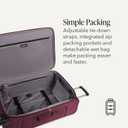 SwissGear Sion Softside Expandable Spinner Luggage Durable Lightweight Travel Suitcase, Merlot, Checked-Large