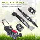 Replacement 72511-VK6-000(Lower) & 72531-VK6-010(Upper) Mulching Mower Blade Kit, Compatible with Hon da HRC216K2, HRC216K2 HXA, HRC216K3, HRC216K3 PDA, HRC216K3 HDAH Lwan Mower, 2 Blades