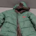 Toddler Winter Puffer Coat Fleece Padded Jackets Hooded Bear Ears Outwear Clothing for Kids Boys Girls 1-6 Years (3-4T, Green)